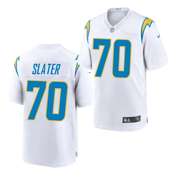Men's Los Angeles Chargers #70 Rashawn Slater White NFL 2021 Draft Vapor Untouchable Limited Stitched Jersey